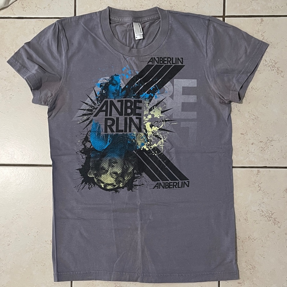 American Apparel Anberlin band Gray T-Shirt